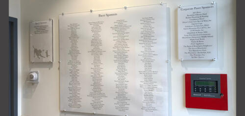 Clear Acrylic Donor Panel