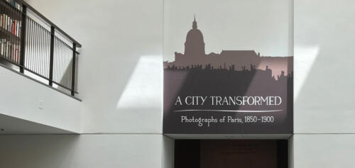 Title graphic over the entrance to museum exhibit