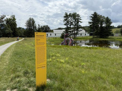 Outdoor Sculpture Label Pylon