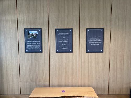 Three Recognition Plaques